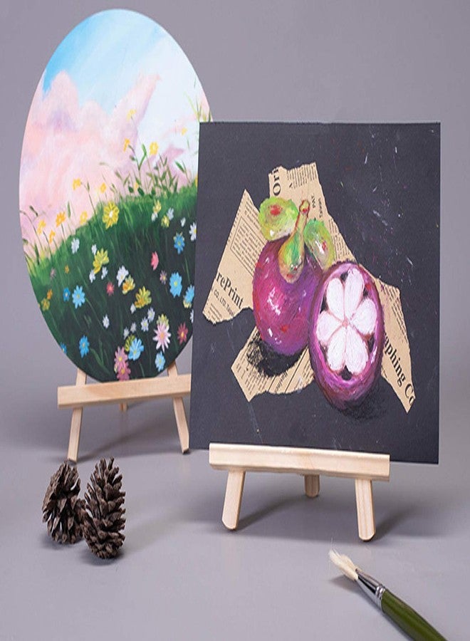 DSHE Small Tabletop Display Stand 8 inch Wooden Table Top A-Frame Artist Easel Canvas Photo Picture Sign Holder Stand - Image 4